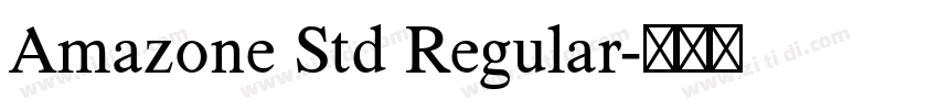 Amazone Std Regular字体转换